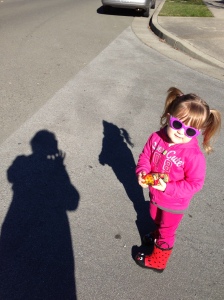  Playing with our shadows.