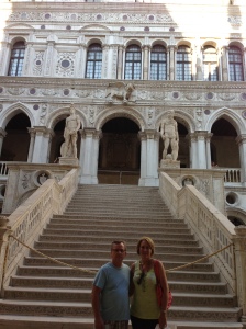 Grand Staircase at the Doge's Palace. Mars and Neptune up top.